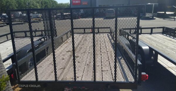 Triple Crown 7X18 Utility Trailer | Black  | Rear Gate  | ATV7X18 - Image 3
