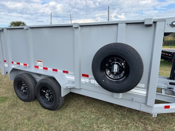U-DUMP Low Profile Dump Trailer | 83"X14'X48" | Telescopic | 831414T-48-LP - Image 8